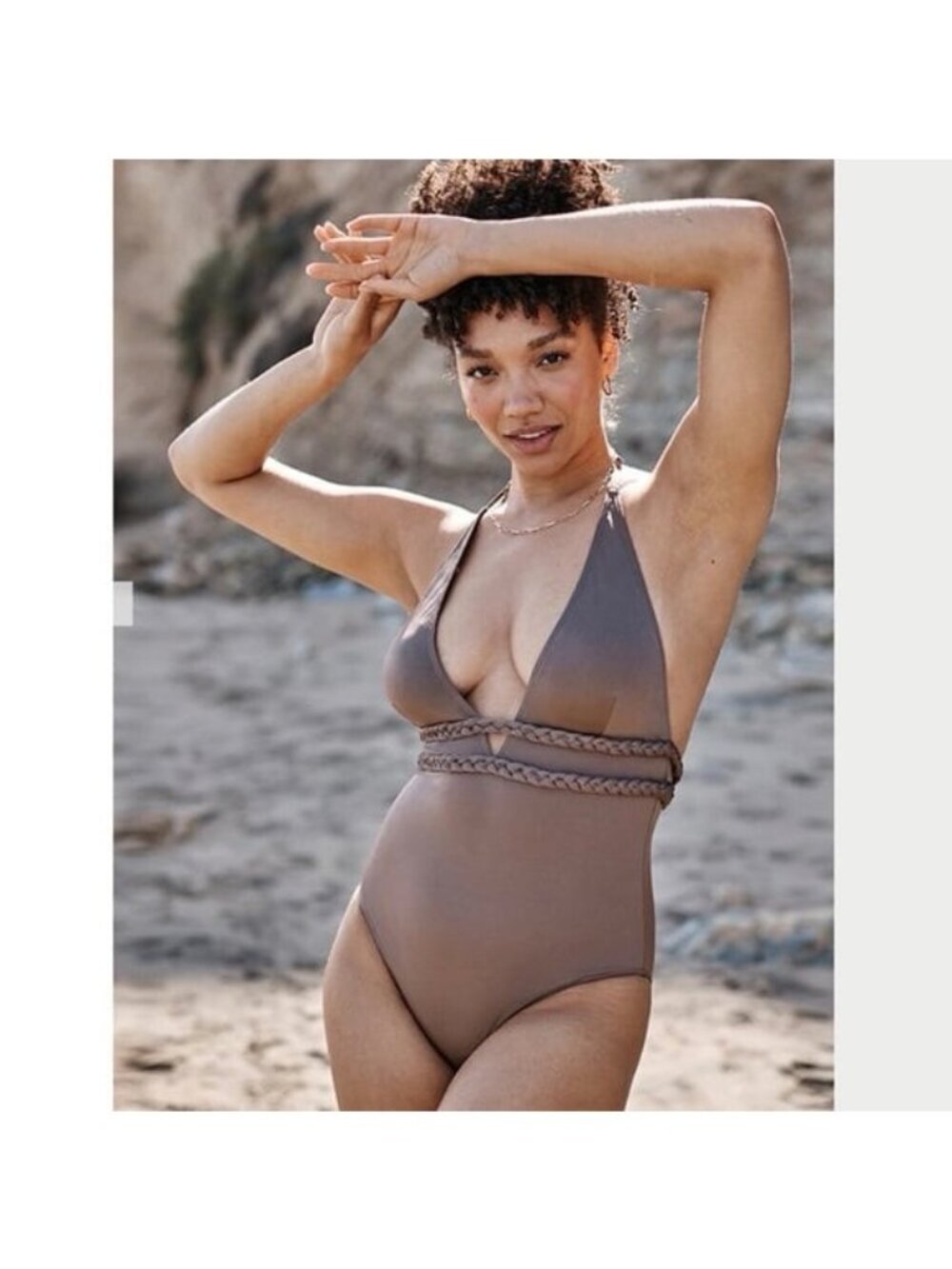 Summersalt braided plunge One Piece Swimsuit 14